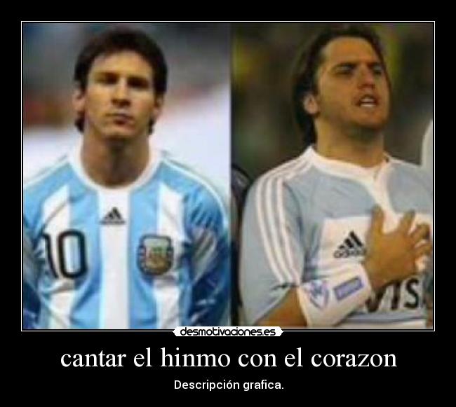 cantar el hinmo con el corazon - Descripción grafica.