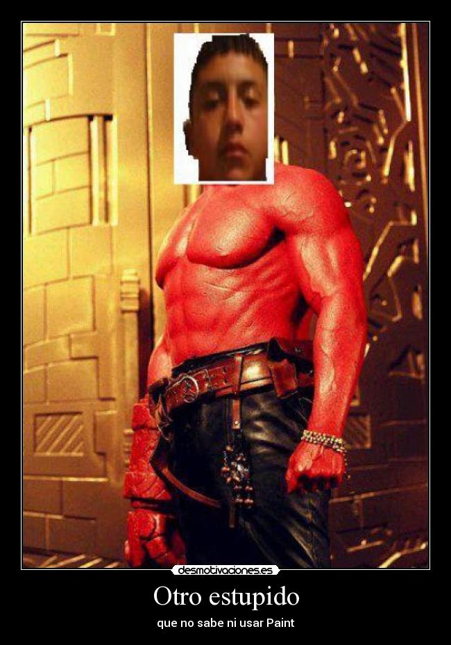 Otro estupido - que no sabe ni usar Paint