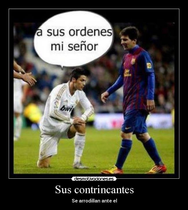 Sus contrincantes - Se arrodillan ante el