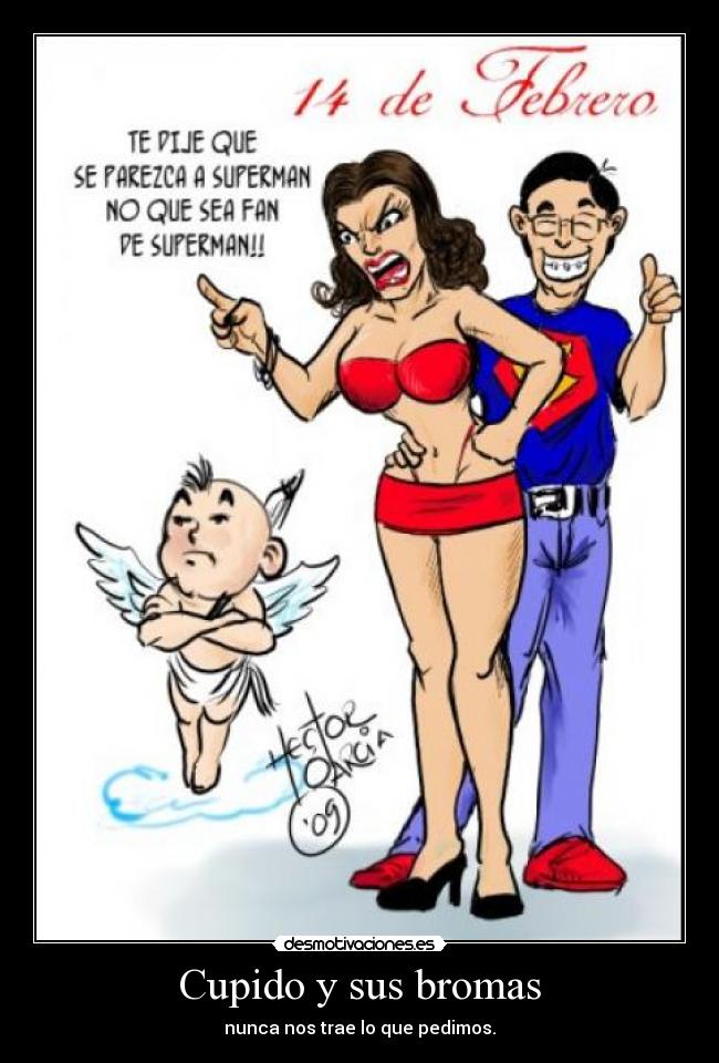 carteles cupido bromas pedir sexo etcetera desmotivaciones