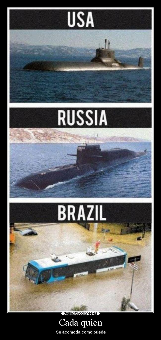 Cada quien - Se acomoda como puede