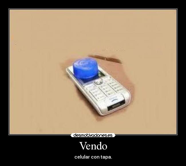 Vendo - celular con tapa.