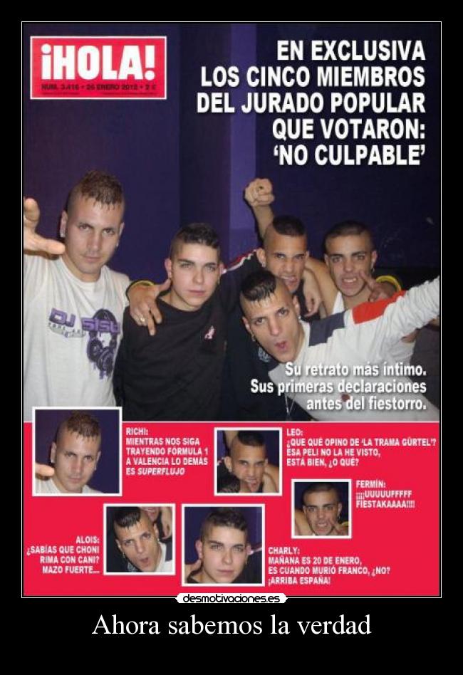 Ahora sabemos la verdad - 
