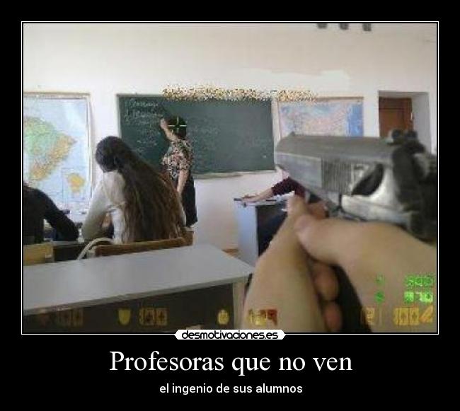 Profesoras que no ven - el ingenio de sus alumnos