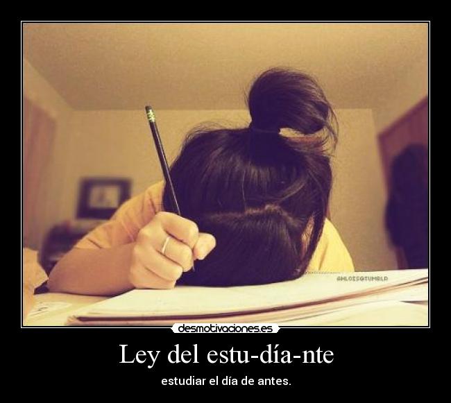 Ley del estu-día-nte - 
