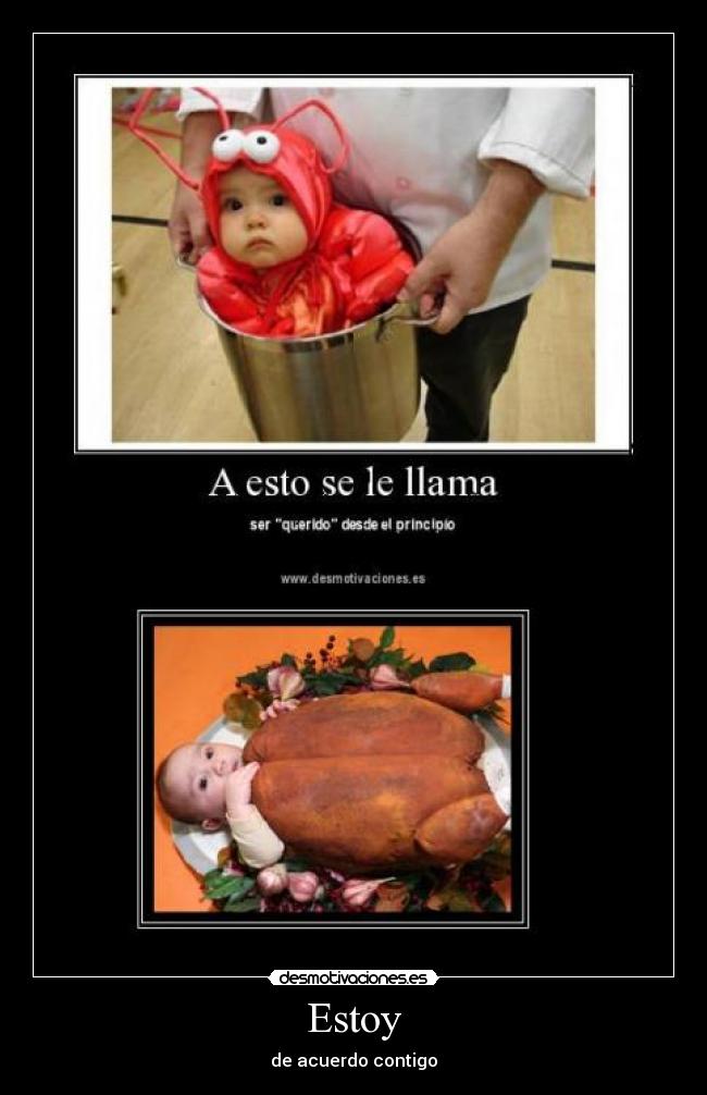 Estoy - de acuerdo contigo