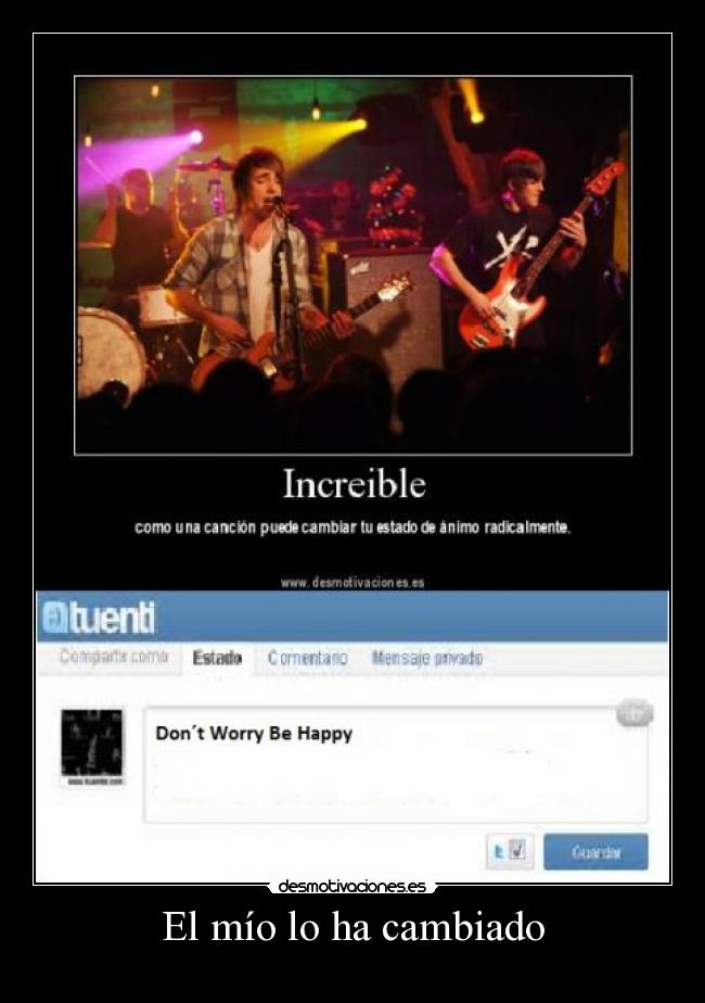 El mío lo ha cambiado -