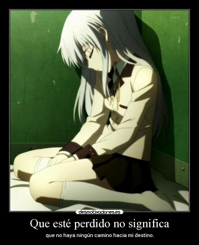 Que esté perdido no significa -