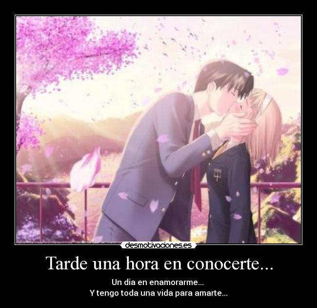 carteles anime love dejame amarte eterno tiempo amor desmotivaciones