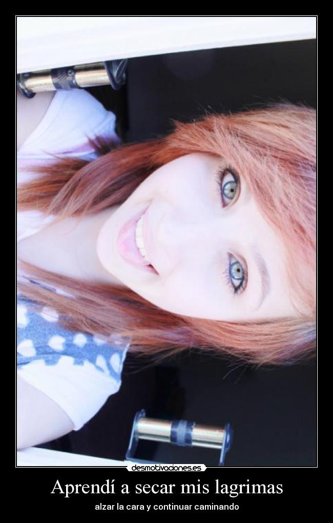 Aprendí a secar mis lagrimas - 