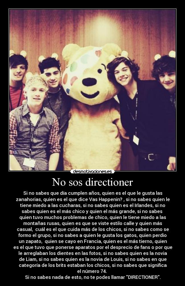 No sos directioner -