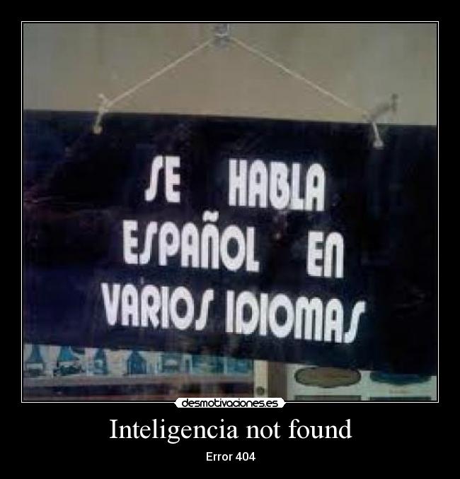 Inteligencia not found -