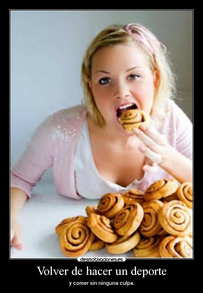 Volver de hacer un deporte -