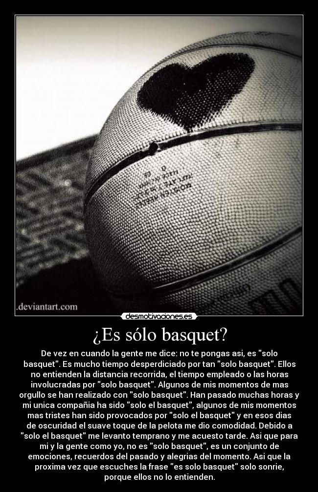 ¿Es sólo basquet? -