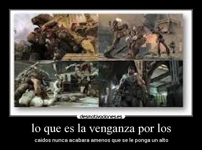 carteles gears war desmotivaciones