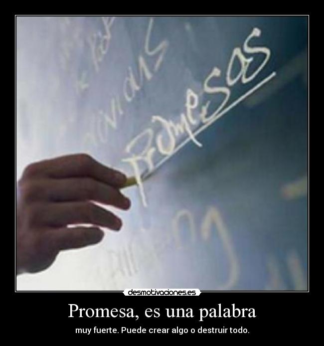 Promesa, es una palabra - 