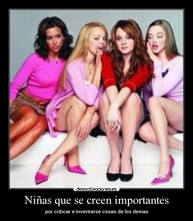 Niñas que se creen importantes -