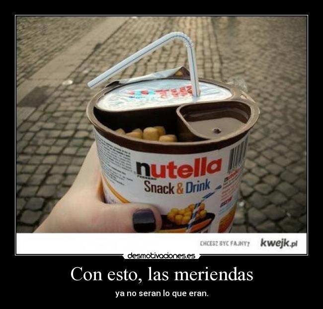 Con esto, las meriendas -