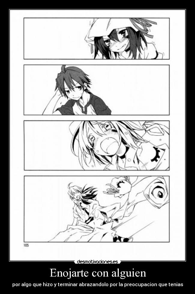 Enojarte con alguien -