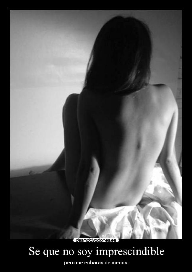 Se que no soy imprescindible -