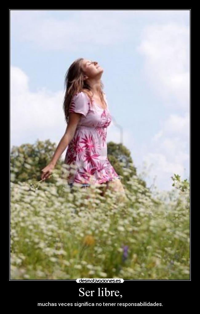 carteles libertad libre responsable responsabilidad desmotivaciones