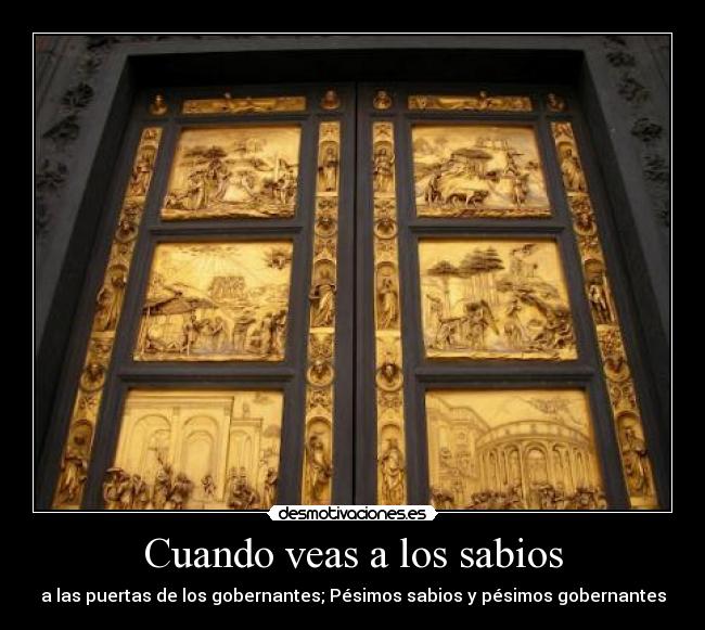 Cuando veas a los sabios - 
