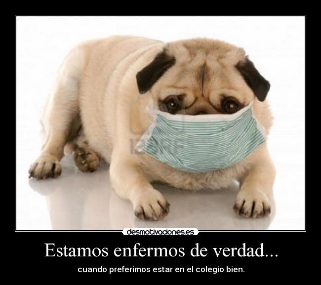 Estamos enfermos de verdad... - 