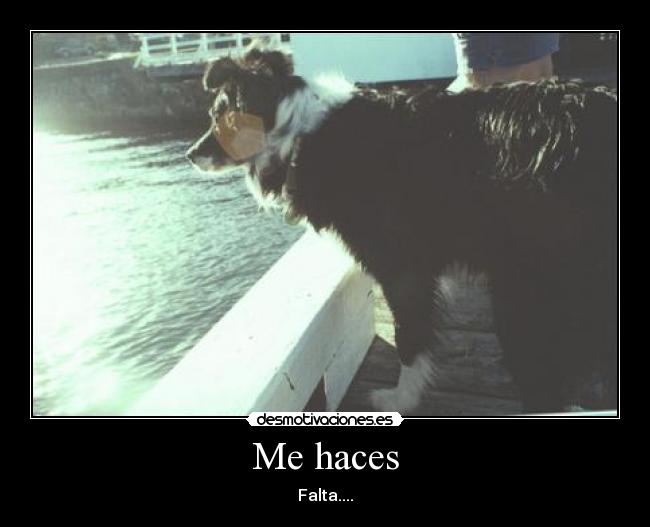 Me haces - Falta....