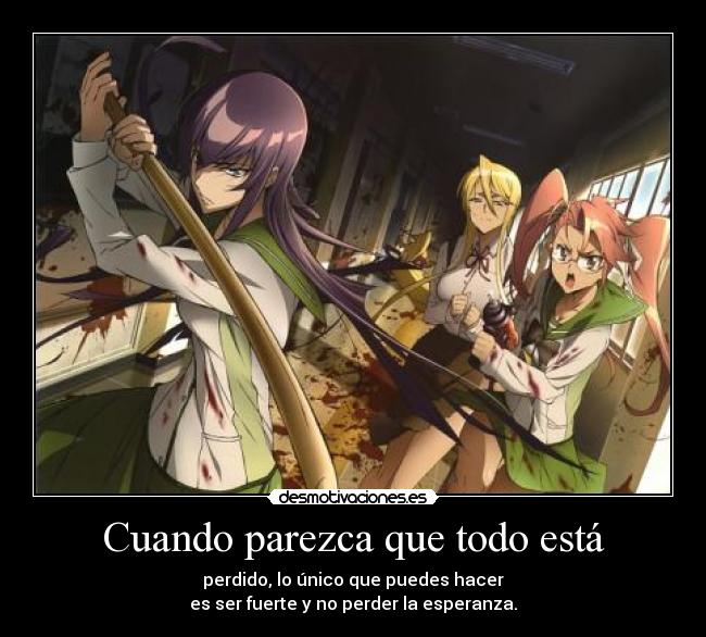 Cuando parezca que todo está -