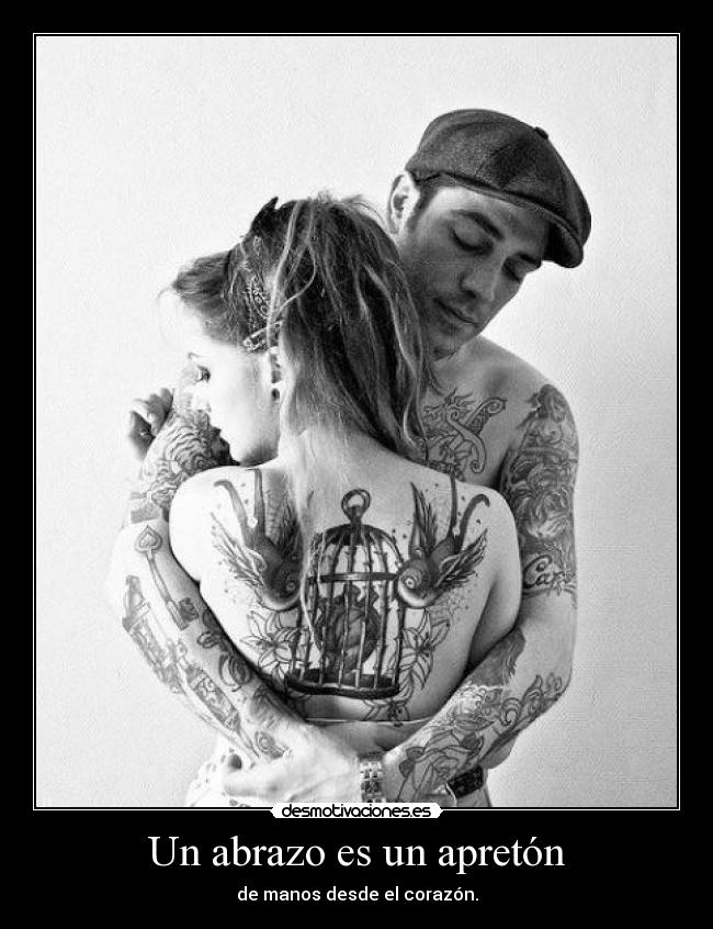 carteles todo mundo necesita abrazo desmotivaciones