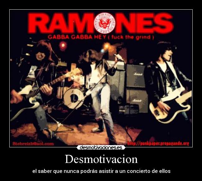 carteles ramones desmotivaciones