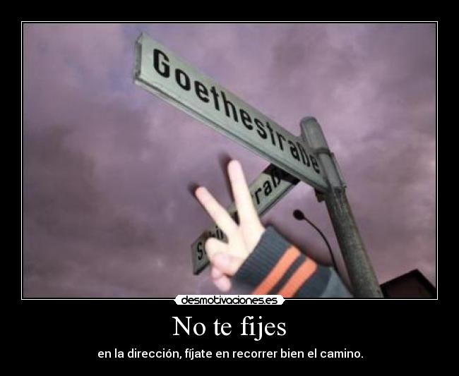 No te fijes - 