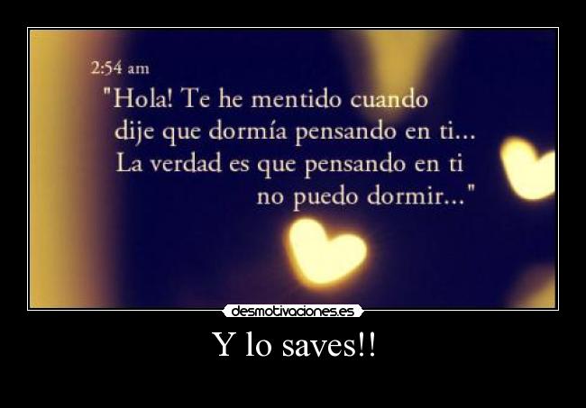 Y lo saves!! - 