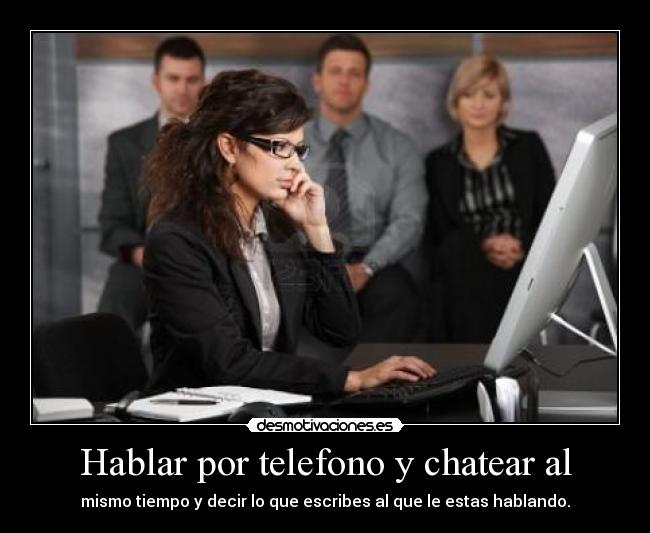 Hablar por telefono y chatear al - 