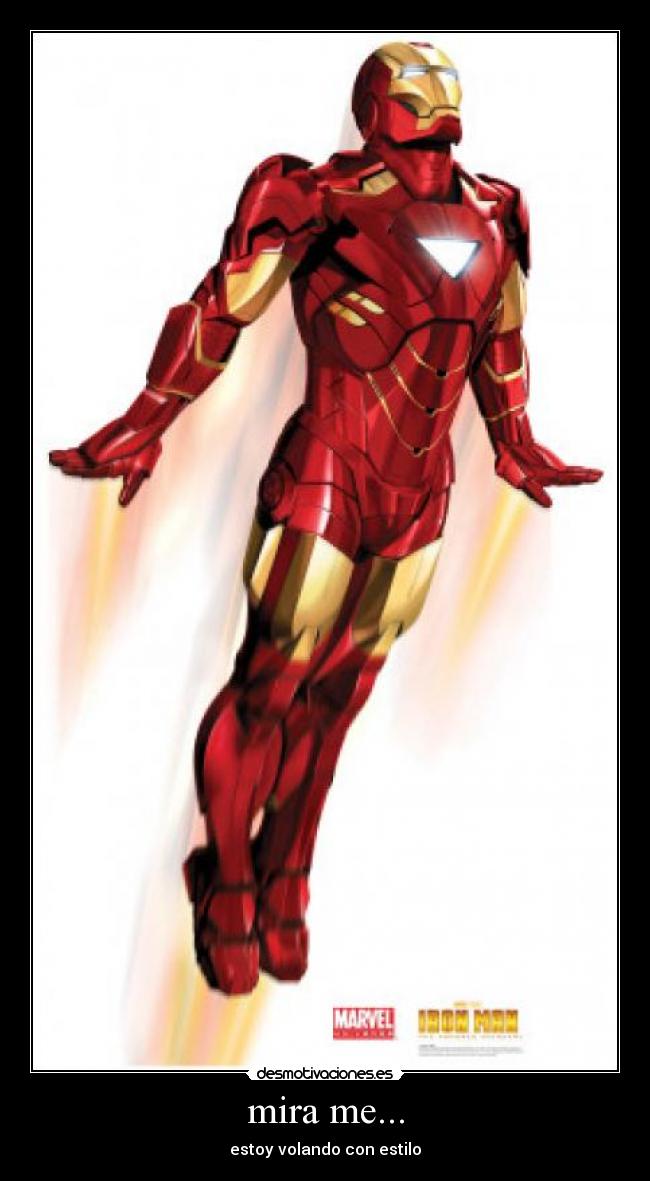 carteles estilo airon man marvel nerd desmotivaciones