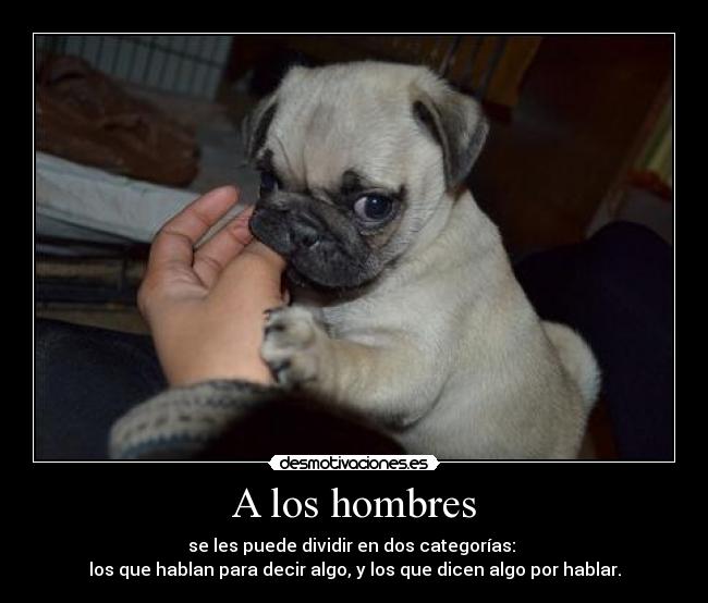 A los hombres -