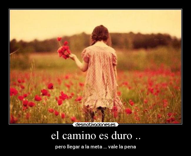 el camino es duro .. -