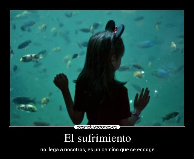 El sufrimiento - no llega a nosotros, es un camino que se escoge