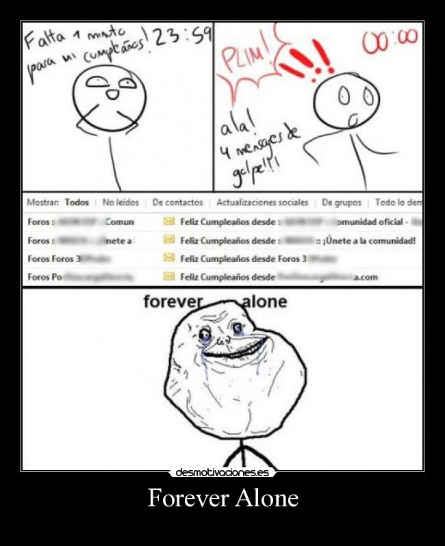 carteles forever alone baby mensajes divertidas fotos graciosas desmotivaciones