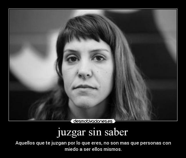juzgar sin saber -