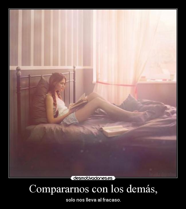 Compararnos con los demás, - 