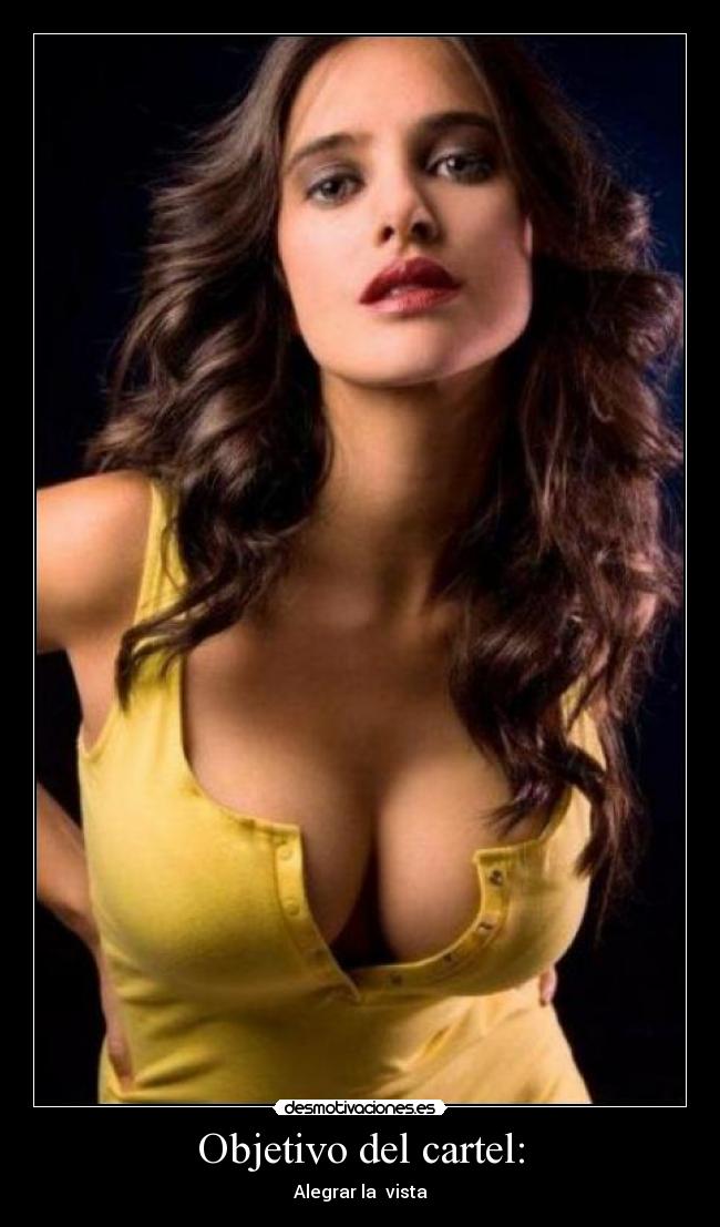 Objetivo del cartel: - Alegrar la vista
