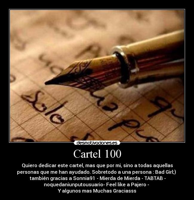 Cartel 100 -