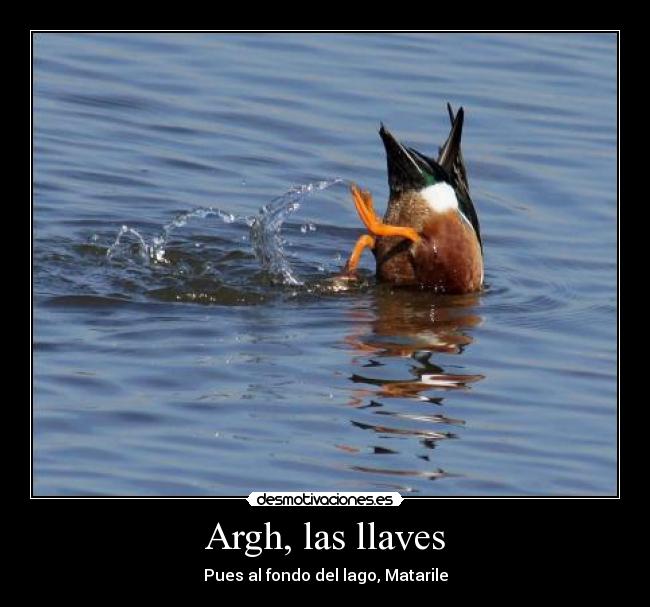 Argh, las llaves - 