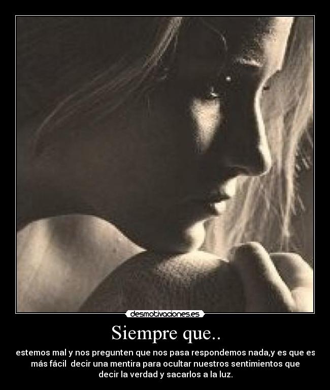 Siempre que.. -