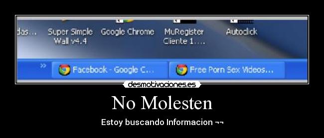 No Molesten -