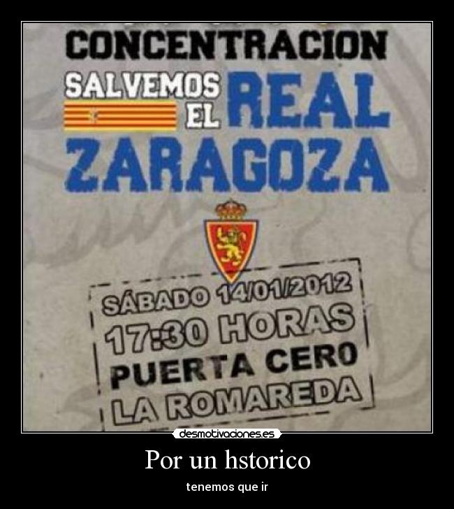 Por un hstorico - tenemos que ir