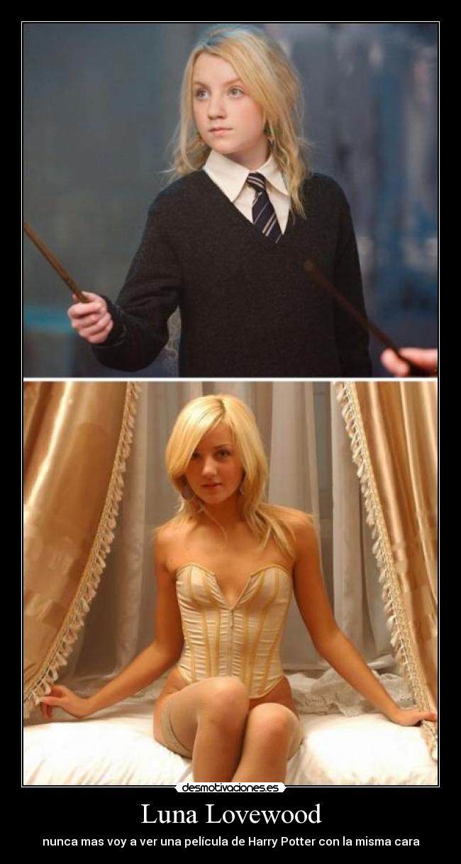 Luna Lovewood - nunca mas voy a ver una película de Harry Potter con la misma cara