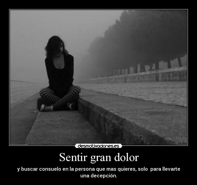 carteles dolor dolor consuelo decepcion desmotivaciones