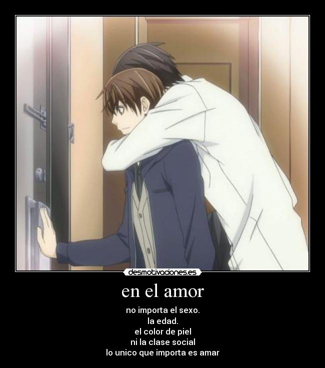 en el amor -